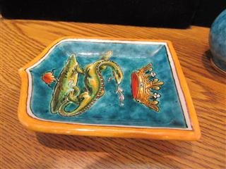 2 RARE ANTIQUE ULYSSES BLOIS E BALON CERAMIC COLLECTIBLES